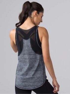 lululemon athletica Sculpt Tank Black Speckle